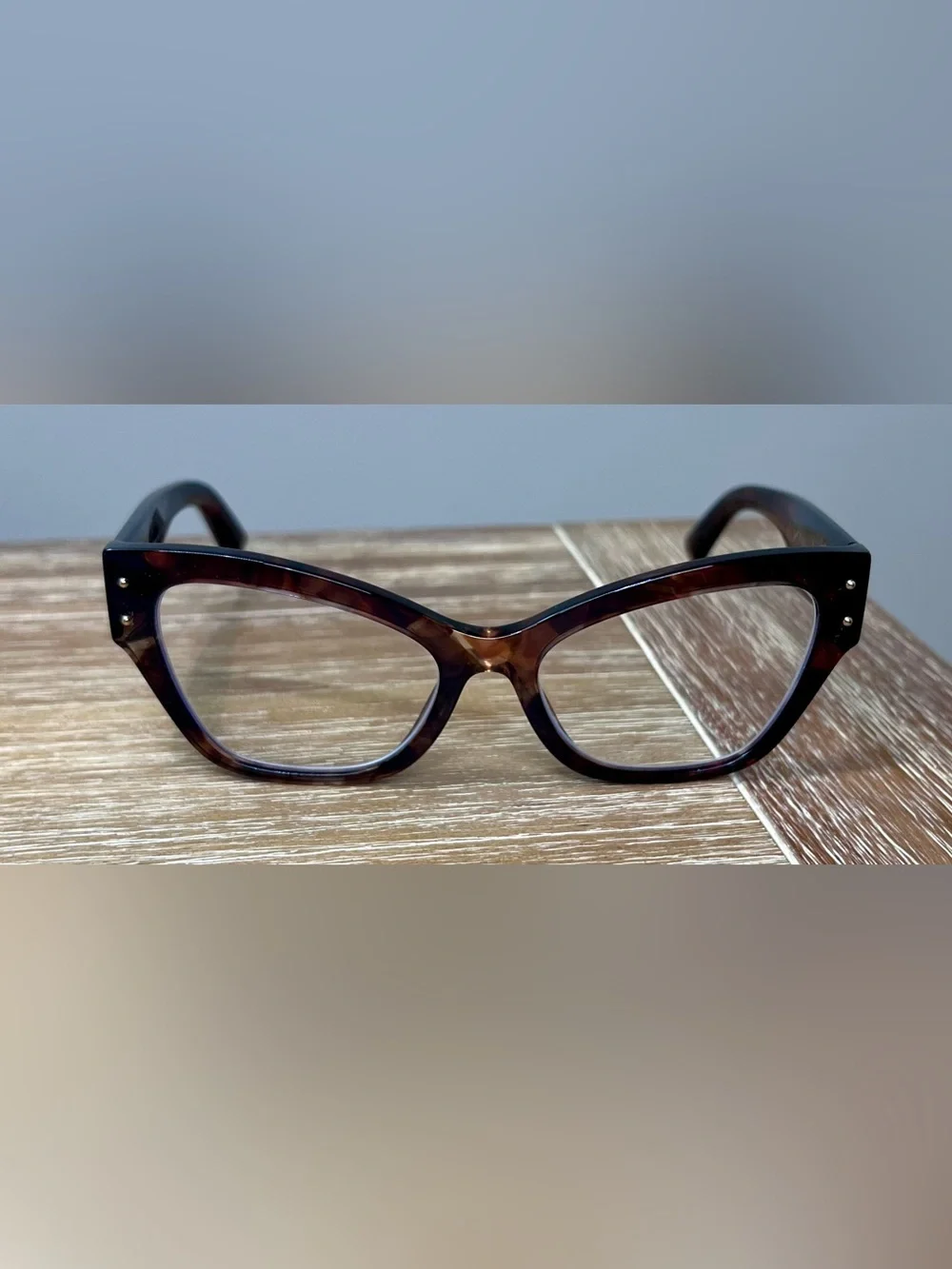 Dolce & Gabbana Dark Red Havana Tortoiseshell Glasses with Case